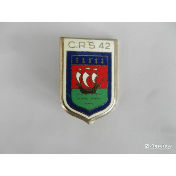 insigne de poitrine CRS n�42 Police Nationale