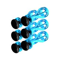 Pack 6 fl&eacute;chettes &agrave; ventouse pour arbal&egrave;tes Barnett Phantum Noir/Bleu