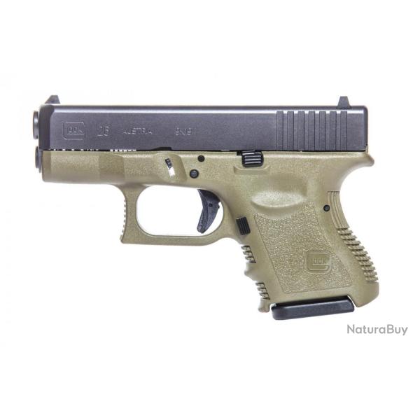 PRINTEMPS GLOCK - PISTOLET GLOCK 26 SUBCOMPACT GEN3 OD-GREEN CAL.9X19 - CATEGORIE B