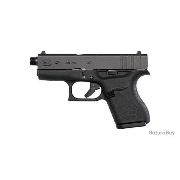 PISTOLET GLOCK 43 SUBCOMPACT SLIM CAL.9X19 FILET� - CATEGORIE B