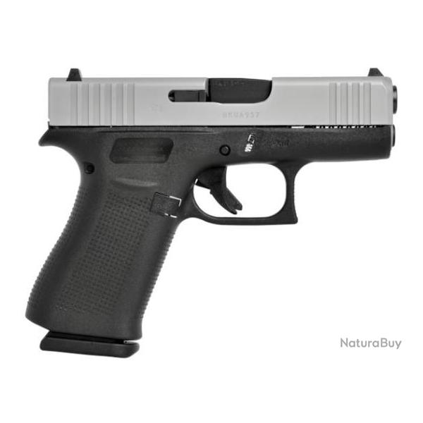 PISTOLET GLOCK 43 XSILVERSLIDE CAL.9X19 - CATEGORIE B