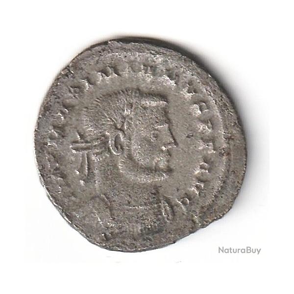 Pi�ce de Monnaie Romaine MAXIMIEN HERCULE Follis ou nummus LONDRES Avec Argenture