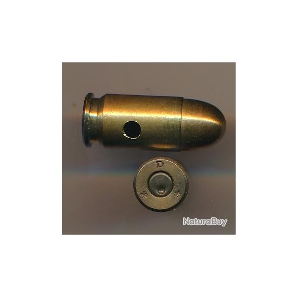 NEUTRA Une rare cartouche 9x17reb NICKL, Allemagne WW1 marquage D * * ( Culot r�duit )