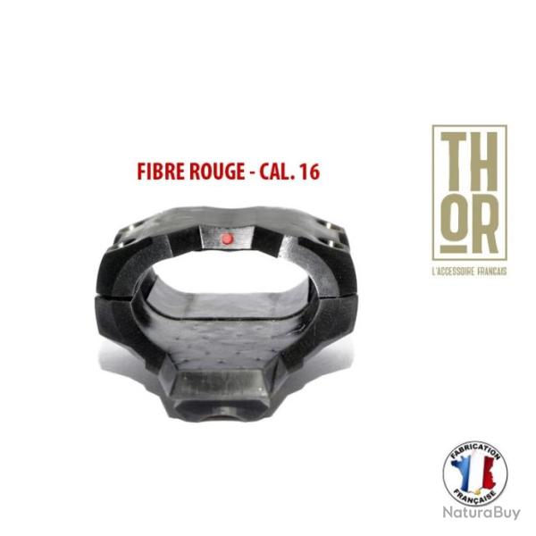 Guidon tactique JUXTA pour fusil juxtapos - fibre optique rouge - calibre 16