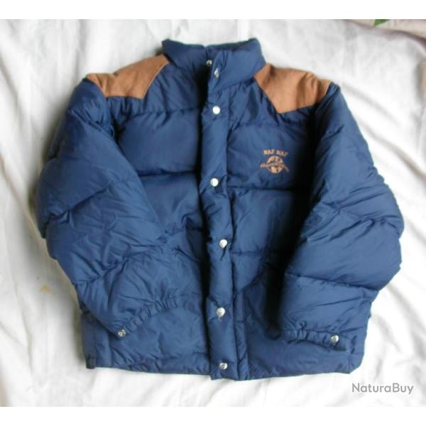 ANCIENNE DOUDOUNE" NAF NAF " BLEUE VINTAGE ANN�ES 90 TAILLE M MANCHES D�TACHABLES ET CAPUCHE