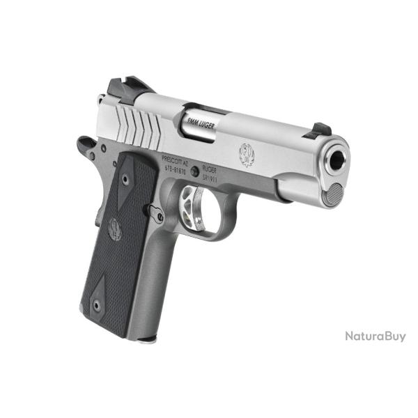 Super dingue le Prix ! Pistolet Ruger SR 1911 LWGT Commander Inox - 9mm - 4.25" - 34202150