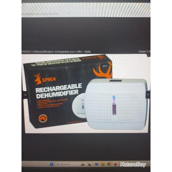 D�shumidificateur rechargeable pour coffre