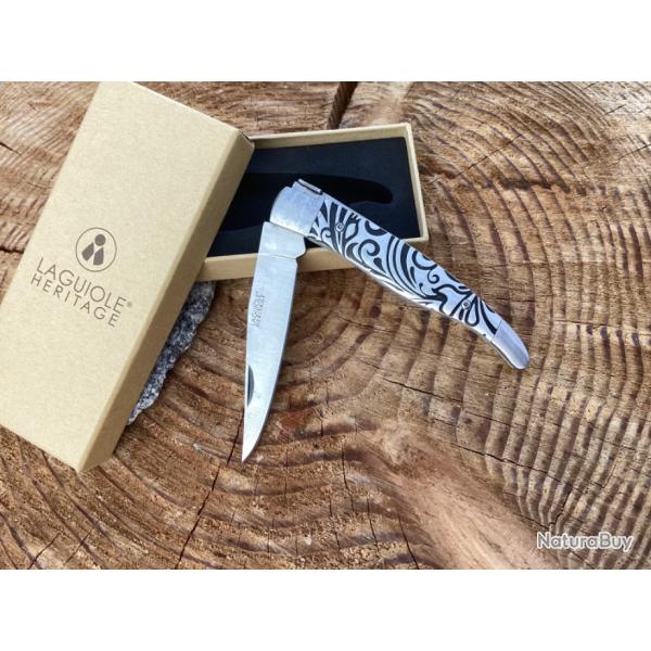 Neuf - Couteau pliant Laguiole ��H�ritage : Arabesque��