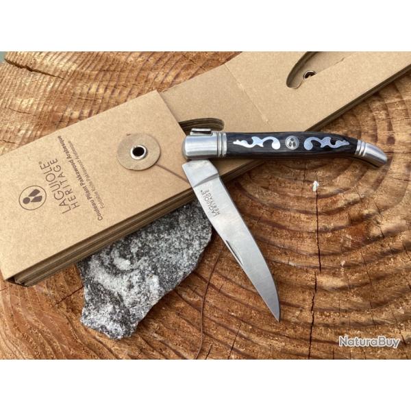 Neuf - Couteau pliant Laguiole H�ritage : Arabesque - Bois de pakka