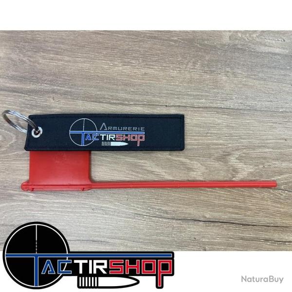 T�moin de chambre vide Tactirshop - diam�tre 5mm - longueur 210mm - Rouge