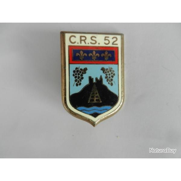 insigne CRS n�52 Police Nationale