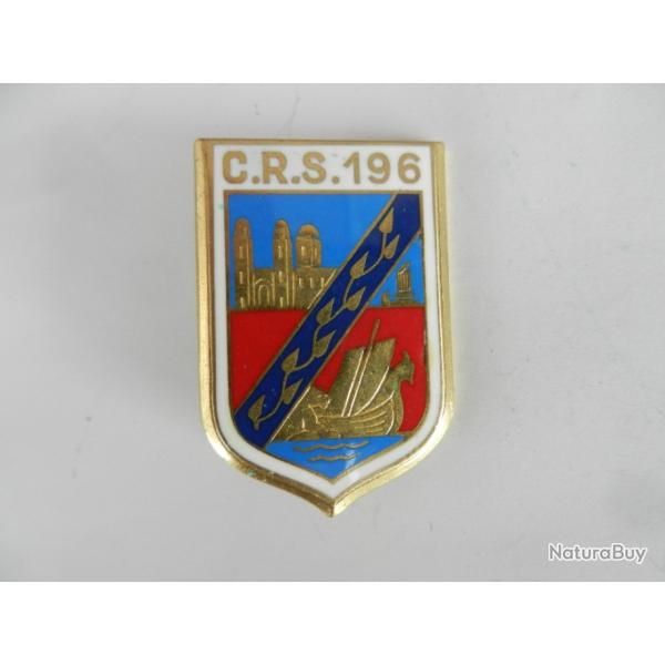 insigne CRS n�196 Police Nationale