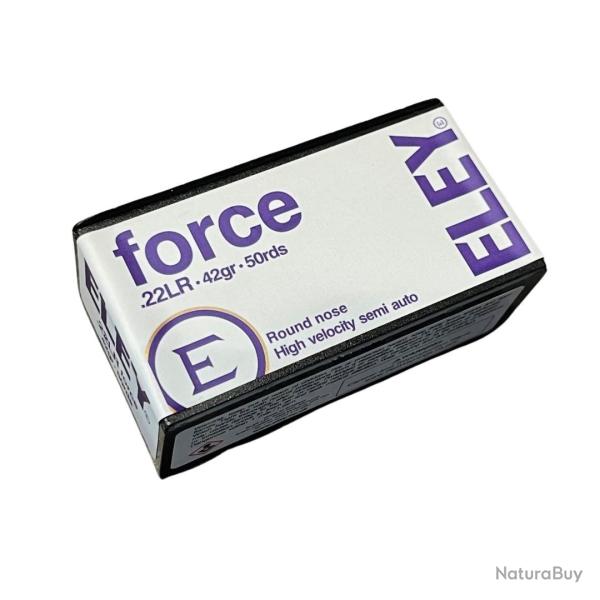 Munitions ELEY cal.22lr force high velocity semi-auto 42gr par 500