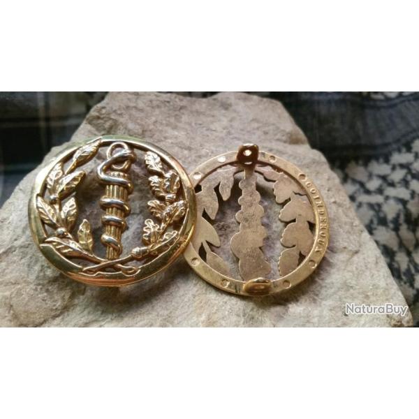 Insigne de b�ret des services de sant�  - Fabricant Coinderoux