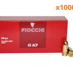MUNITIONS FIOCCHI CALIBRE .45 ACP FMJ 230gr - 14.9g x1000 