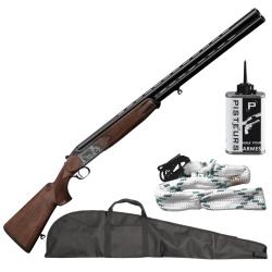Pack Chasseur ! Fusil superpos&eacute;s de plaine Country Cal.12/76 canon de 76Cm + fourreau + nettoyage