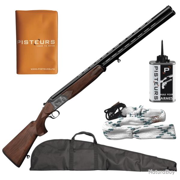 Pack Chasseur ! Fusil superpos�s de plaine Country Cal.12/76 canon de 76Cm + fourreau + nettoyage + 