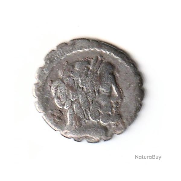 Pi�ce de Monnaie Romaine R�pubique De VOLUMNIA Denier  SERRATUS Argent Tr�s Rare R 3