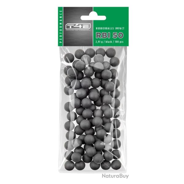 Billes de D�fense RBI50 Gomme Dure Noyau Acier - Cal 50 - Sac de 100