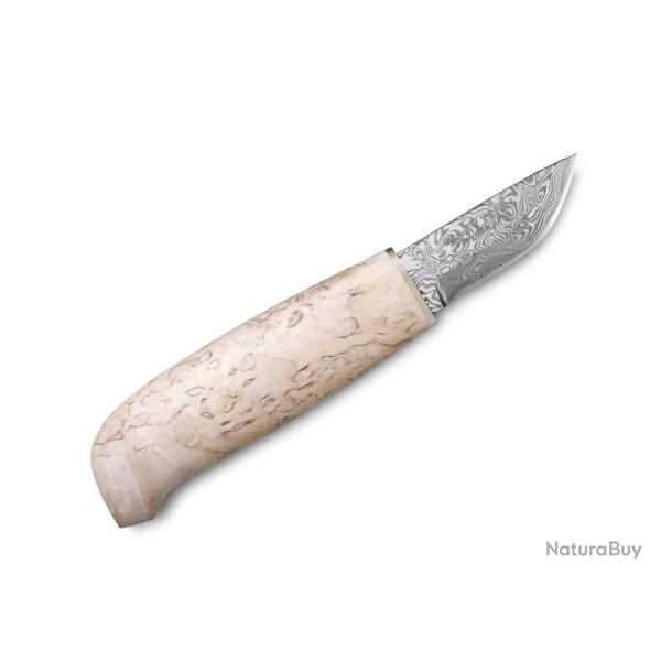 BEL1388 POIGNARD MARTTIINI ICE CRYSTAL DAMAS LAME ACIER DAMAS MANCHE BOULEAU + ETUI ET COFFRET NEUF