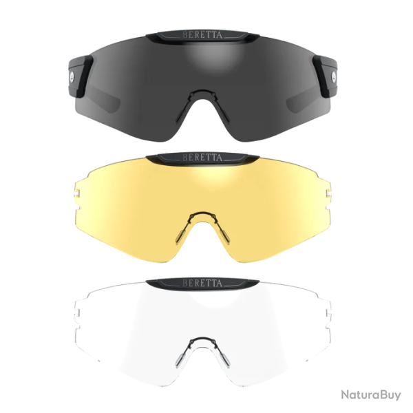Lunettes Beretta InterMask - Fume / Transparent / Jaune