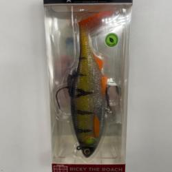 Leurre souple arm&eacute; westin ricky the roach 14cm COLORIS EXCLUSIF Z&Eacute;BRA GHOST