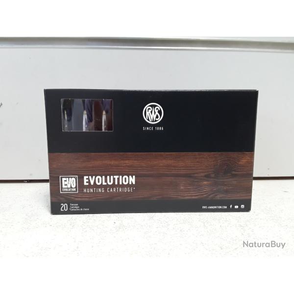BOITE DE 20 BALLES RWS EVOLUTION CAL 8X57 JRS  200 GRAINS