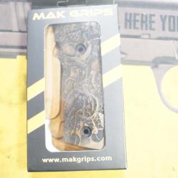 Plaquette Pistolet X5/X6 grav&eacute; Pos&eacute;idon tacticalmakgrips.