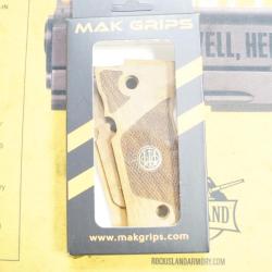 Plaquette Pistolet Beretta 92 Compacte Bois argent emplacement doigt Tacticalmakgrips