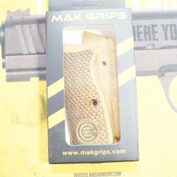 Plaquette Pistolet CZ 75B &eacute;caille de poisson dor&eacute; bois Tacticalmakgrips