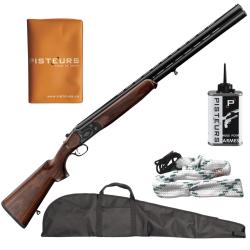 Pack Chasseur ! Country Fusil superpos&eacute; Cal.12/76 canon 71cm + fourreau + nettoyage + porte p