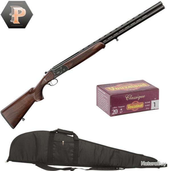 Pack Chasseur ! Country Fusil superpos� Cal.20/76 canon 71cm + mun + fourreau
