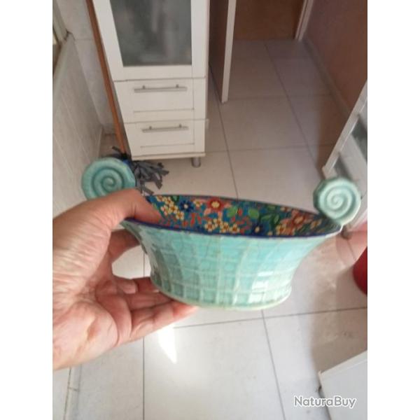 plat coupe sign� longwy hauteur 12 cm diam�tre 26 cm.