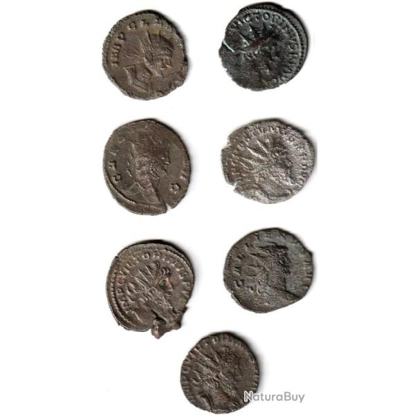 Lot de Pi�ces de Monnaie Romaine Antoninien Billon