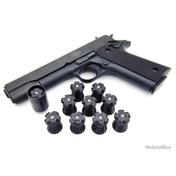 5 Ogives Impactor blind� pour 8 et 9 mm PAK embout 20mm