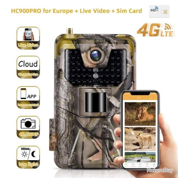 SuntekCam HC900 PRO 4G 30MP Paiement en 3 ou 4 fois -