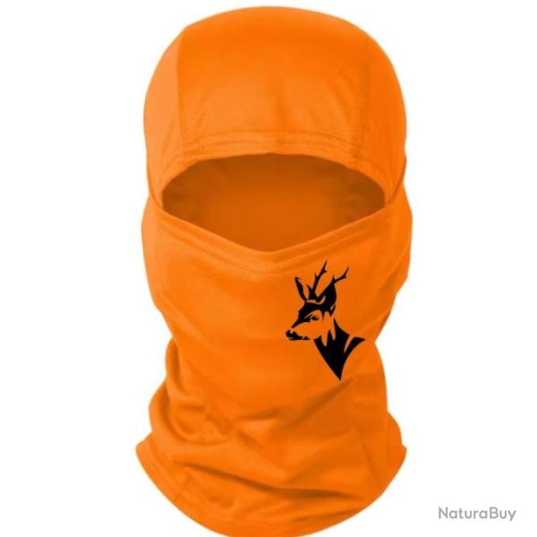 Cagoule orange personnalis�e chasse sp�ciale battue possible de choisir votre motif ! A2