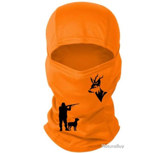 Cagoule orange personnalis�e chasse sp�ciale battue possible de choisir votre motif ! A3