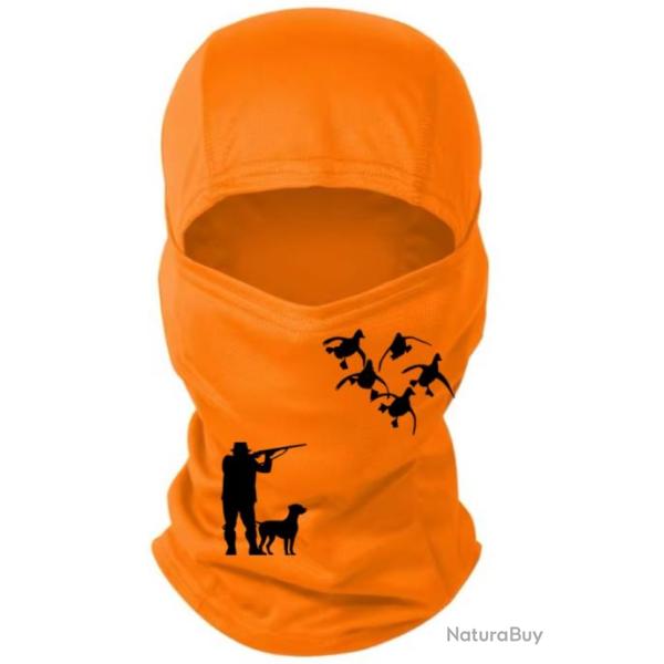 Cagoule orange personnalis�e chasse sp�ciale battue possible de choisir votre motif ! A6