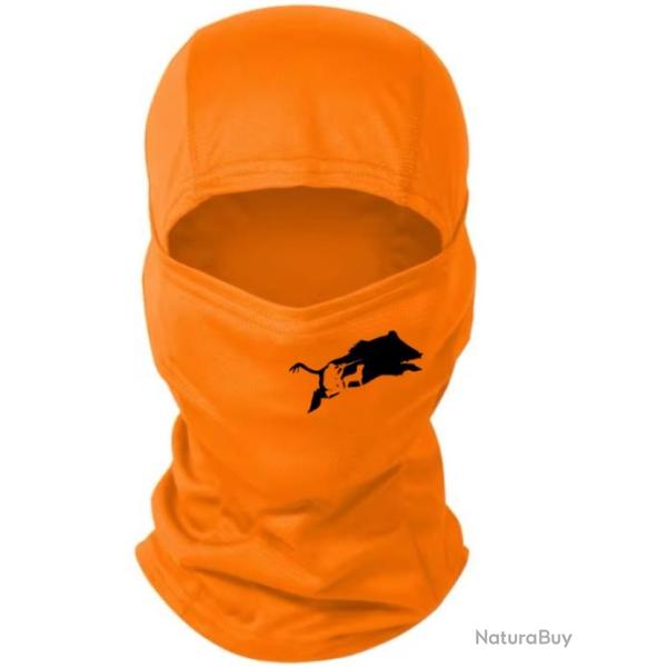 Cagoule orange personnalis�e chasse sp�ciale battue possible de choisir votre motif ! A8