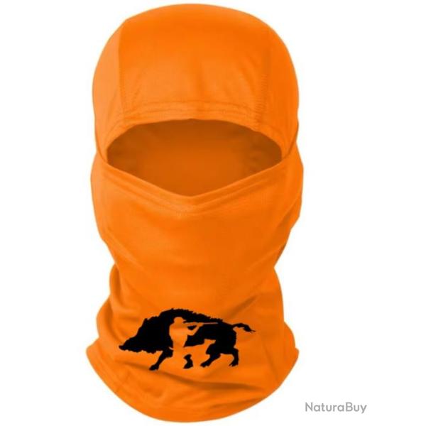Cagoule orange personnalis�e chasse sp�ciale battue possible de choisir votre motif ! A11
