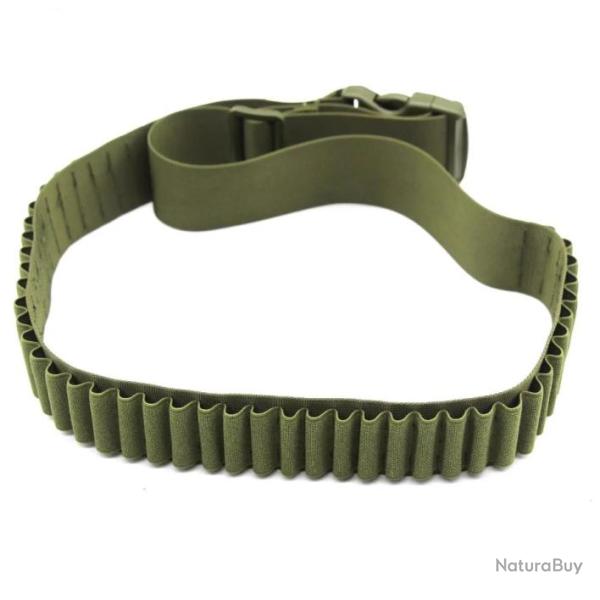 Cartouchi�re bandouli�re pour munitions ray�es 50 cartouches - Vert