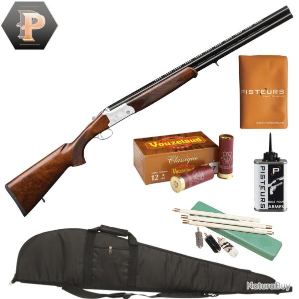 Pack Chasseur ! Fusils superpos�s de plaine Yildiz - Cal. 12/76 + mun + fourreau + nettoyage + porte