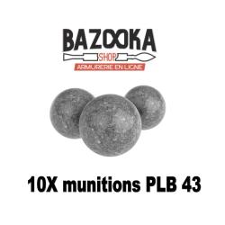 10X BILLES SYNTHETIQUES POUR PLINKING CAL 43 - PRACTICE PLB 43