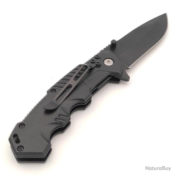 Couteau de Survie Pliant � Cran d'Arr�t, Poignard Tactique Pliable de D�fense et Bushcarft