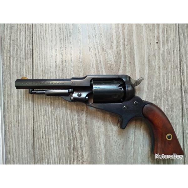 Pietta R�mington Pocket (r�plique) Cal 31, bronz�, crosse noyer