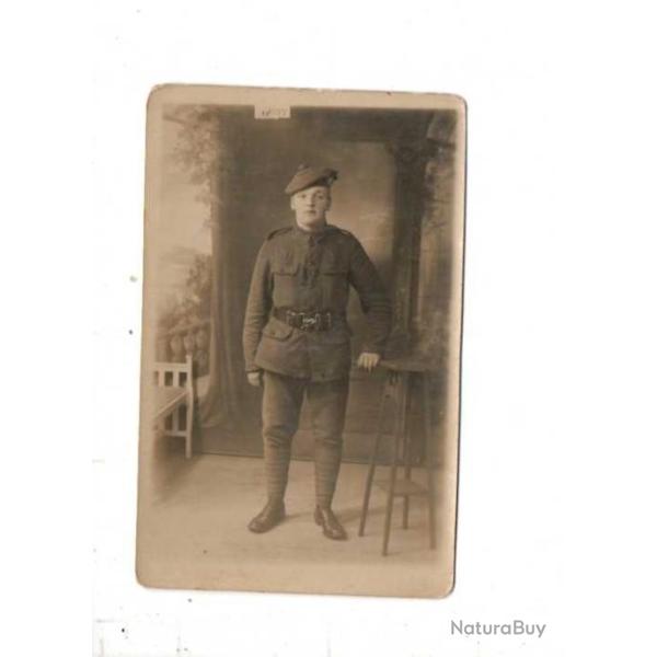 fantassin �cossais ou dominion carte photo portrait studio