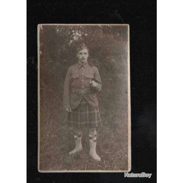 fantassin �cossais en kilt + kilt fantaisie carte photo portrait