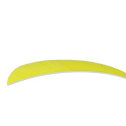 BUCK TRAIL - Plumes Naturelles Paraboliques 5" RH JAUNE N&Eacute;ON