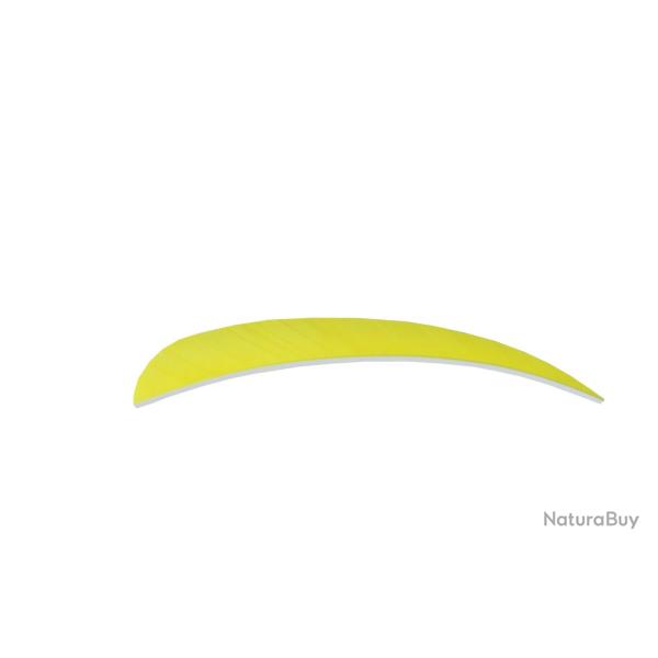 BUCK TRAIL - Plumes Naturelles Paraboliques 5" RH JAUNE N�ON